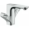 Hansgrohe Axor Urquiola 2-Griff-Waschtischarmatur 120 Mit Zugstangen-Ablaufgarnitur, Farbe: Chrom – 11024000 10