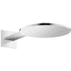 Hansgrohe AXOR ShowerSolutions Kopfbrause 300 1jet,Wandanschluss, Brausearm 450 Mm, Farbe: Chrom – 35300000 5