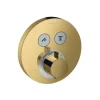 Hansgrohe Thermostat Unterputz ShowerSelect S Fertigset 2 Verbraucher Polished Gold Optic, 15743990 7