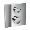 Hansgrohe AXOR Edge Thermostat Unterputz Mit Ab- Und Umstellventil, Diamantschliff, Farbe: Chrom – 46761000 8