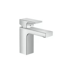 Hansgrohe Vernis Shape Einhebel-Waschtischarmatur 100 Mit Metall Zugstangen-Ablaufgarnitur, Chrom, 71568000 – 71568000 7