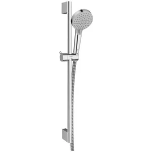 Hansgrohe Brausegarnitur Einhebel-Lackform + 2-Strahl-Handbrause + Stange 65 Cm, Chrom (71650000-Vernis) 11